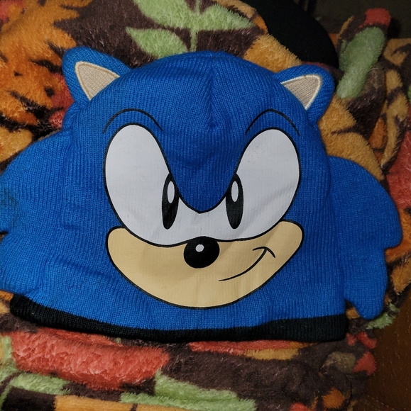 Sega | Accessories | Sonic Hedgehog Knit Hat Toboggan One Size | Poshmark